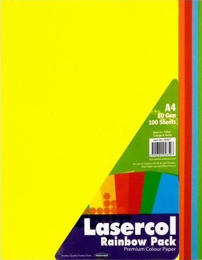 Picture of A4 PAPER ASSORTED COLOURS X100